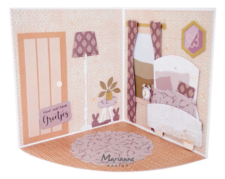 Marianne Design • Craft Stencil A4 Create a Room by Marleen (PS8185) *