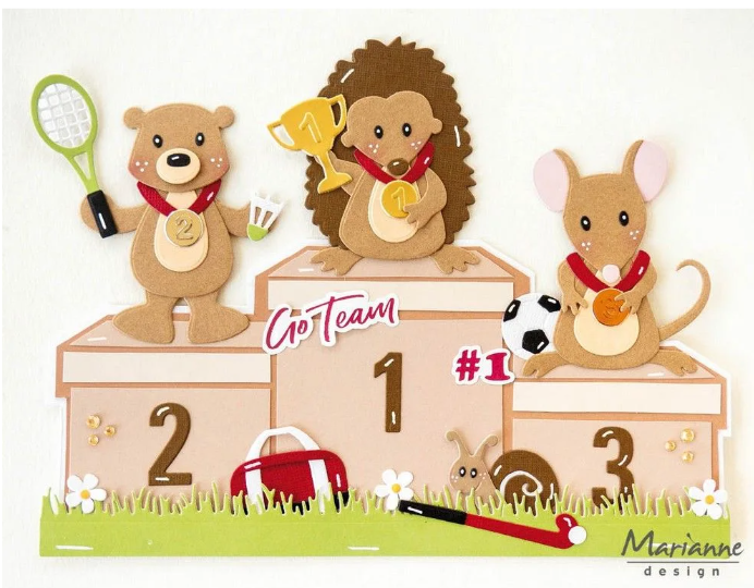 Marianne Design • Craft Stencil Winner's Podium (PS8186) *