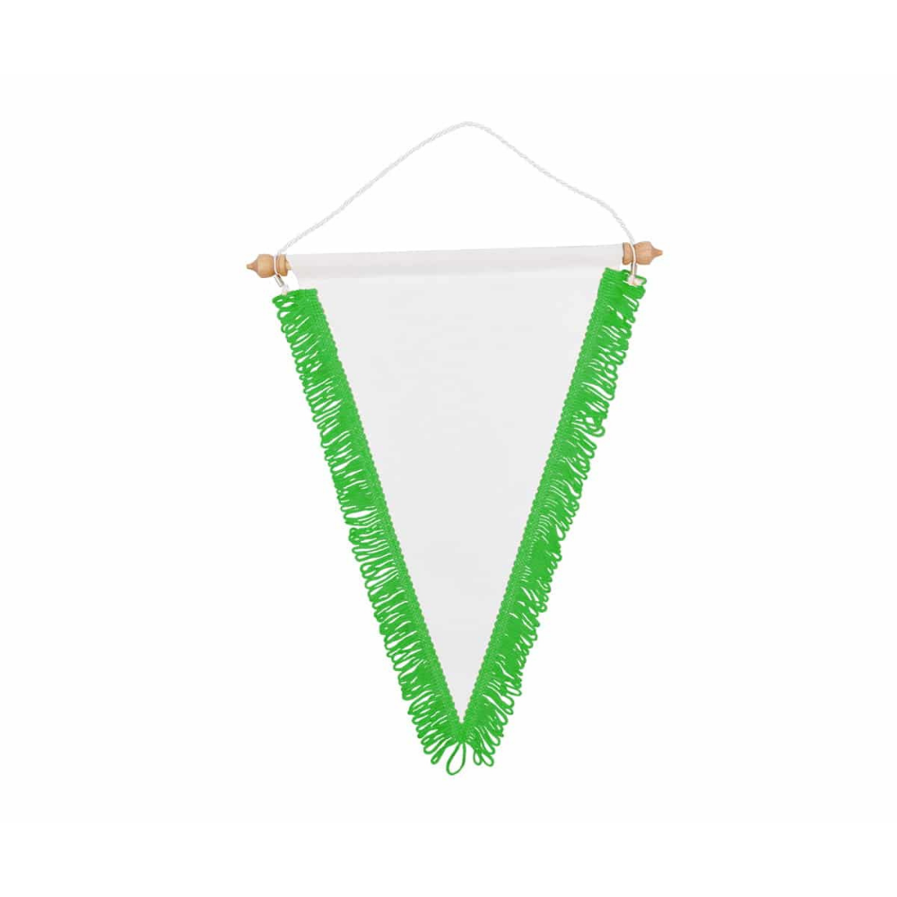 Wimpel/Sportvlag/Puntvaan - 21x32cm - Groen*