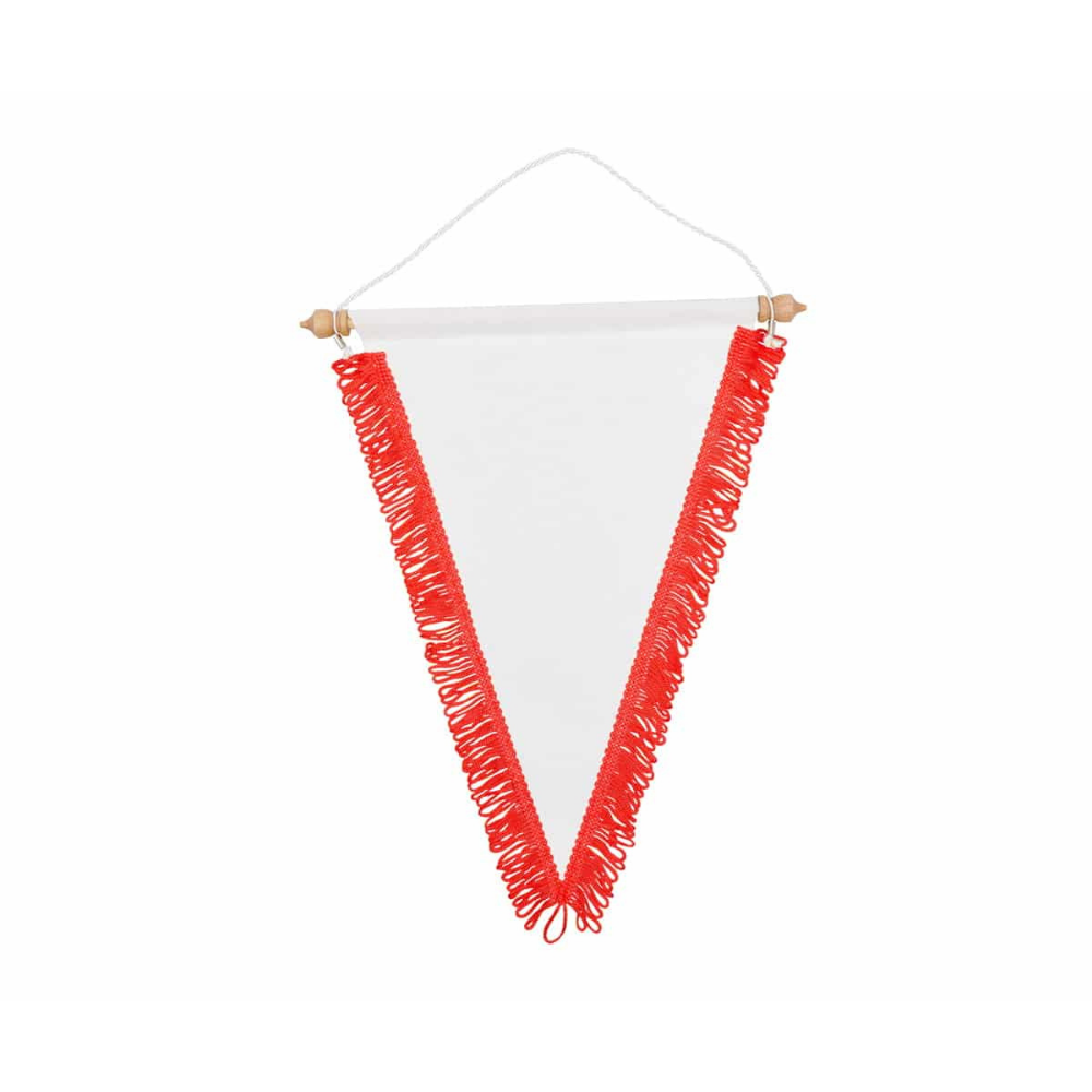 Wimpel/Sportvlag/Puntvaan - 21x32cm - Rood*