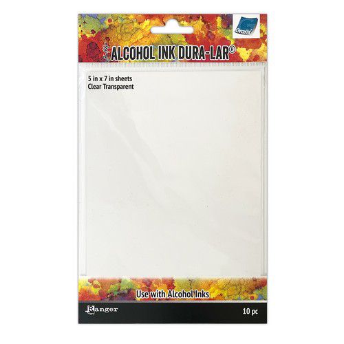 Ranger Alcohol Ink Dura - Lar Clear Transparent 5x7 10 vel TAC81074 Tim Holtz *
