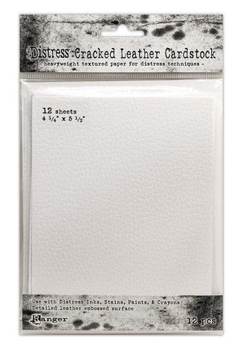 Ranger Distress Cracked Leather Paper 4.25x5.5 12 vel TDA71310