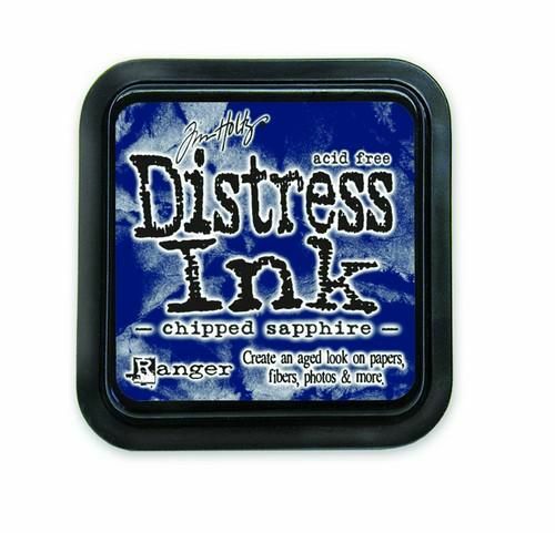 Ranger Distress Inks pad - chipped sapphire - stamp pad - Tim Holtz (TIM27119)