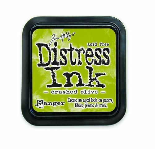 Ranger Distress Inks pad - crushed olive - stamp pad - Tim Holtz (TIM27126)