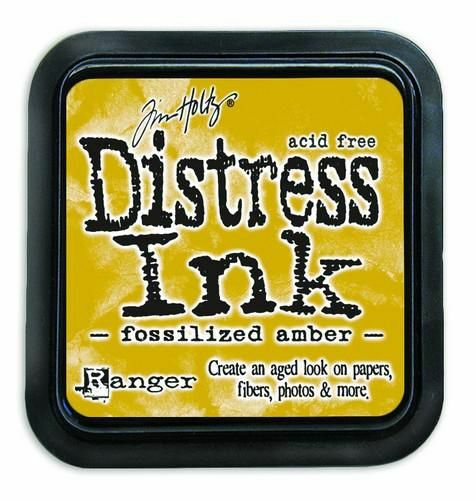 Ranger Distress Inks pad - fossilized amber - stamp pad - Tim Holtz (TIM43225)