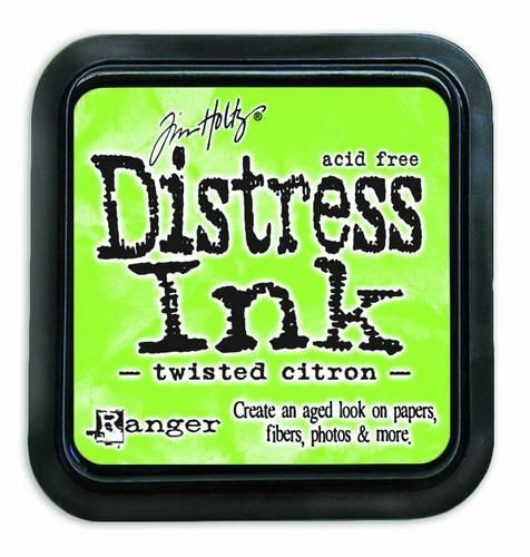 Ranger Distress Inks pad - twisted citron - stamp pad - Tim Holtz (TIM43294)