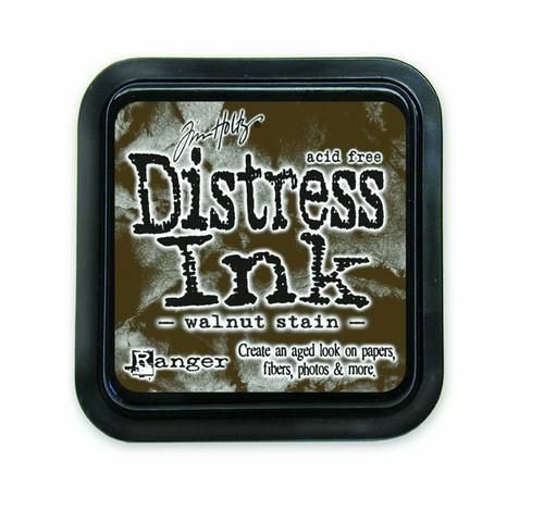 Ranger Distress Inks pad - walnut stain - stamp pad - Tim Holtz (TIM19534)