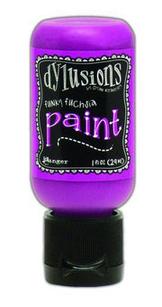 Ranger Dylusions Paint Flip Cap Bottle 29ml - Funky Fuchsia DYQ70498 *