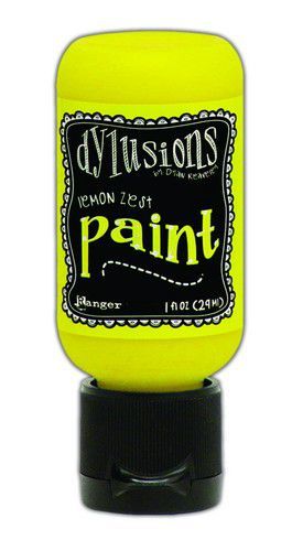 Ranger Dylusions Paint Flip Cap Bottle 29ml - Lemon Zest DYQ70535 *