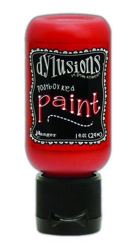Ranger Dylusions Paint Flip Cap Bottle 29ml - Postbox Red DYQ70610 *