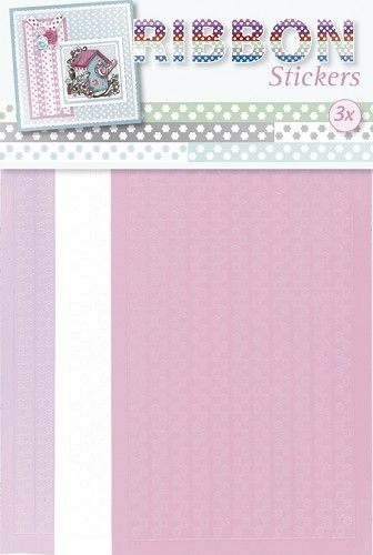 Ribbon (lint) stickers - Flower (AFGEPRIJSD) (3.9873)