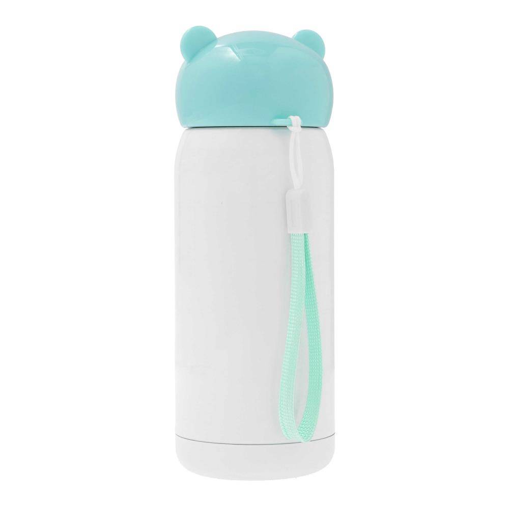 Sublimatie Thermosfles van RVS 320ml / 11oz recht met blauwe dop (SDB.067.178.003)