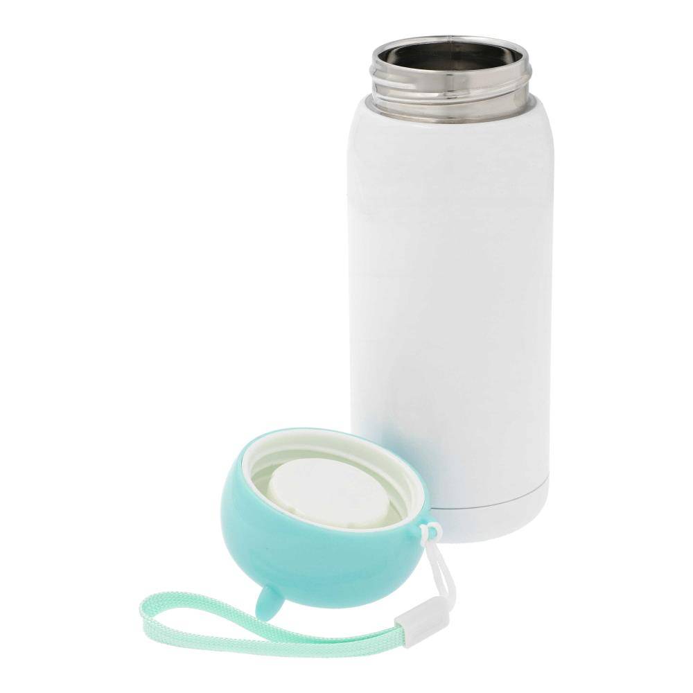 Sublimatie Thermosfles van RVS 320ml / 11oz recht met blauwe dop (SDB.067.178.003)