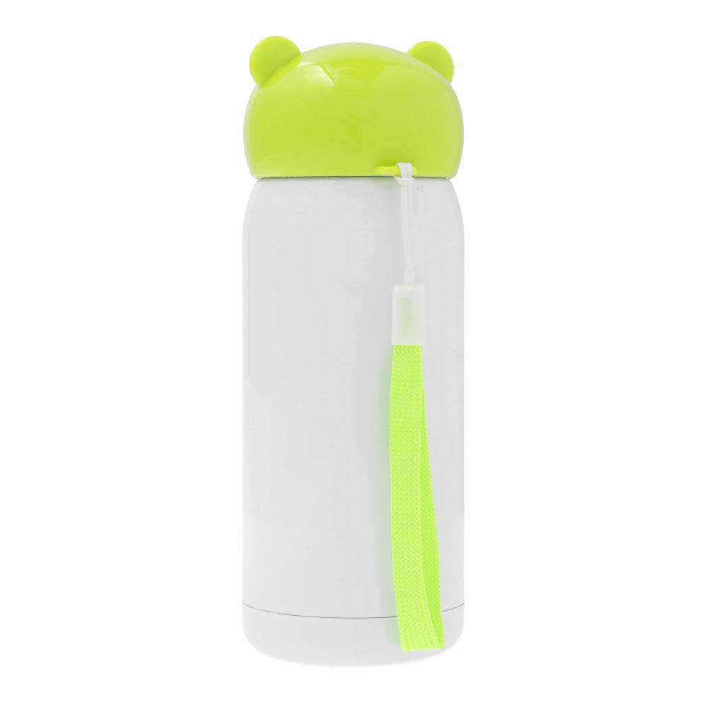 Sublimatie Thermosfles van RVS 320ml / 11oz recht met Groene dop (SDB.067.178.002)