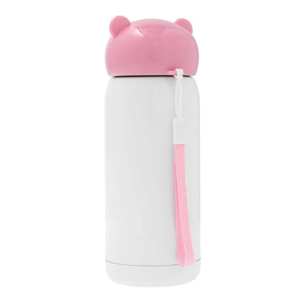 Sublimatie Thermosfles van RVS 320ml / 11oz recht met Roze dop (SDB.067.178.001)