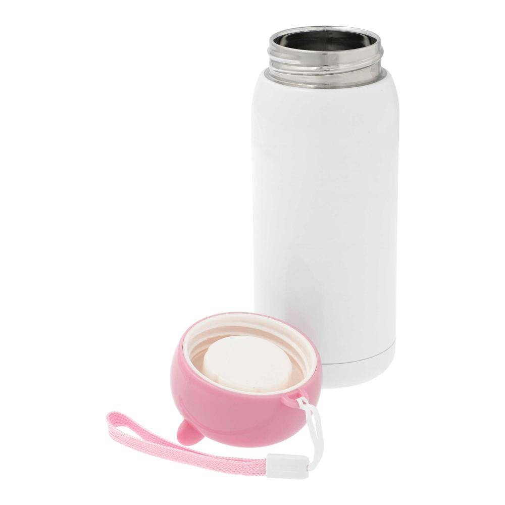 Sublimatie Thermosfles van RVS 320ml / 11oz recht met Roze dop (SDB.067.178.001)