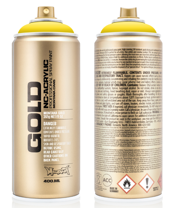 Montana Gold Spuitbus 400 ml Shock Yellow Light (S1000) *