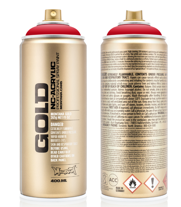 Montana Gold Spuitbus 400 ml Shock Red (S3000) *
