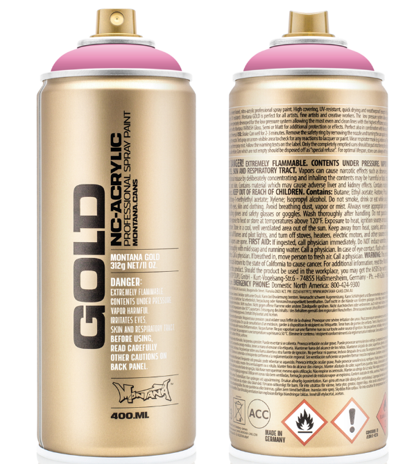 Montana Gold Spuitbus 400 ml Shock Pink Light (S4000) *