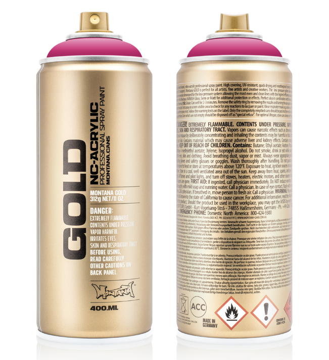 Montana Gold Spuitbus 400 ml Shock Pink (S4010) *