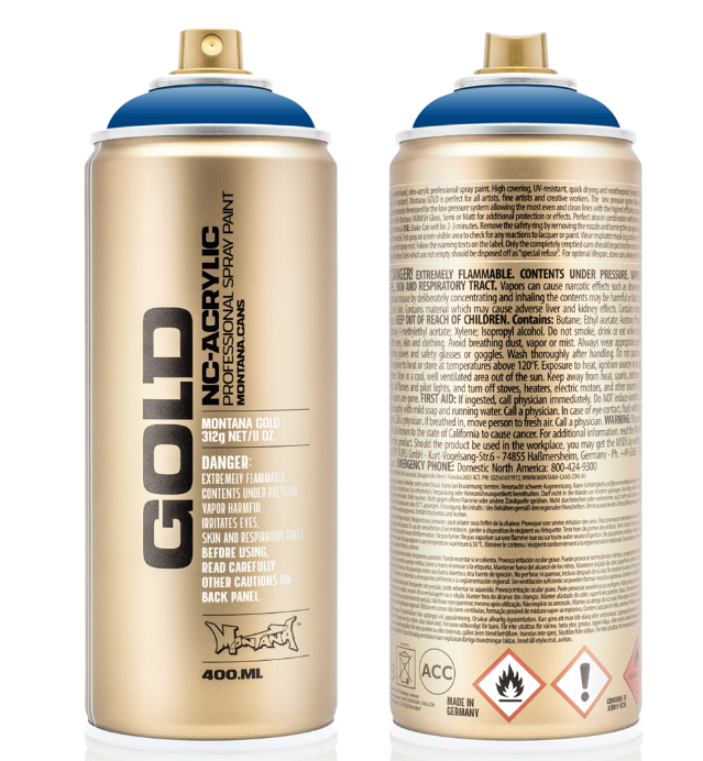 Montana Gold Spuitbus 400 ml Shock Blue (S5010) *