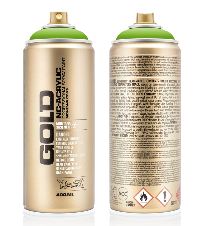 Montana Gold Spuitbus 400 ml Shock Green Light (S6000) *