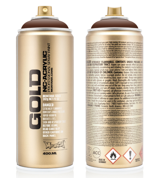 Montana Gold Spuitbus 400 ml Shock Brown (S8010) *