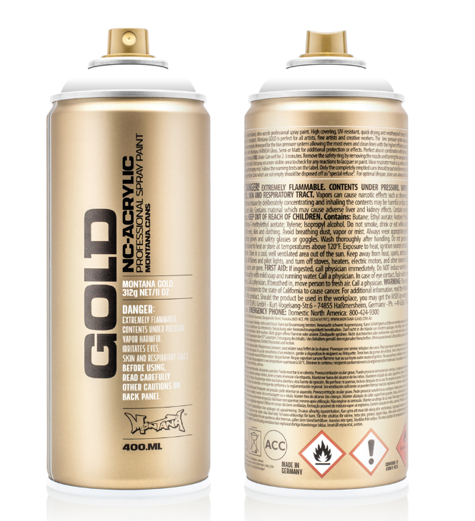 Montana Gold Spuitbus 400 ml Shock White (S9100) *