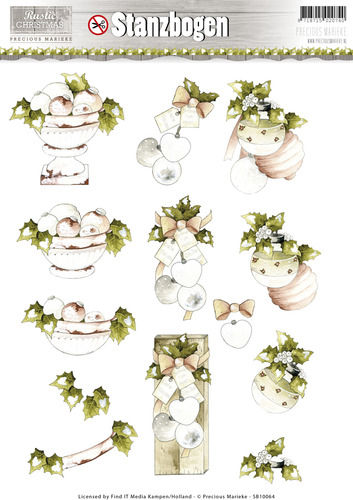 3D Push out - Precious Marieke - Rustic Christmas 1