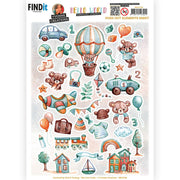 3D Push Out - Yvonne Creations - Hello World - Small Elements A (SB10728)