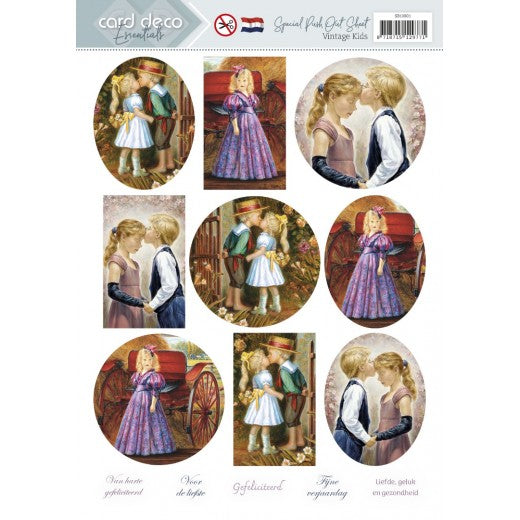 Special Push Out Sheet - Card Deco Essentials - Vintage Kids - NL (SB10801)