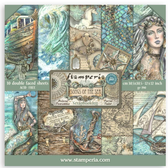 Songs of the Sea 12x12 Inch Paper Pack (SBBL141) *