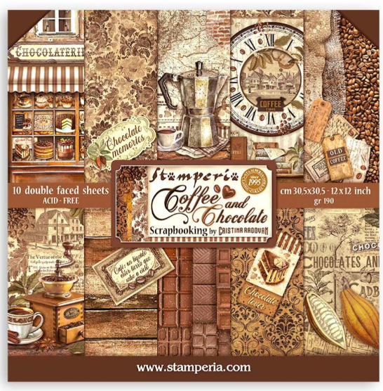Coffee and Chocolate 12x12 Inch Paper Pack (SBBL144) *
