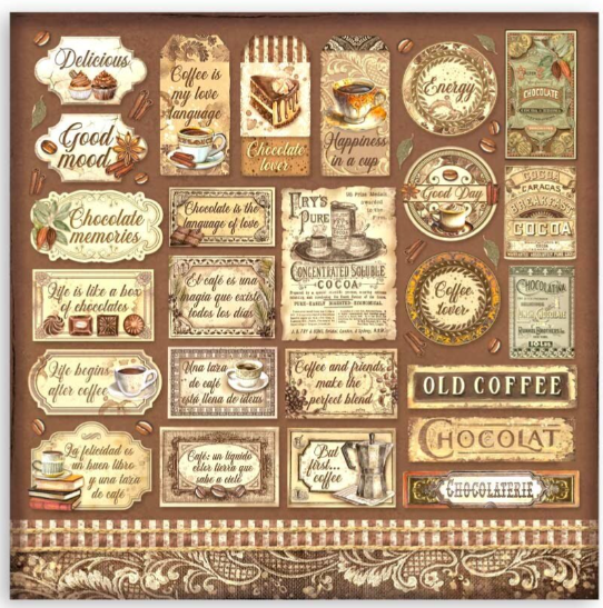 Coffee and Chocolate 12x12 Inch Paper Pack (SBBL144) *