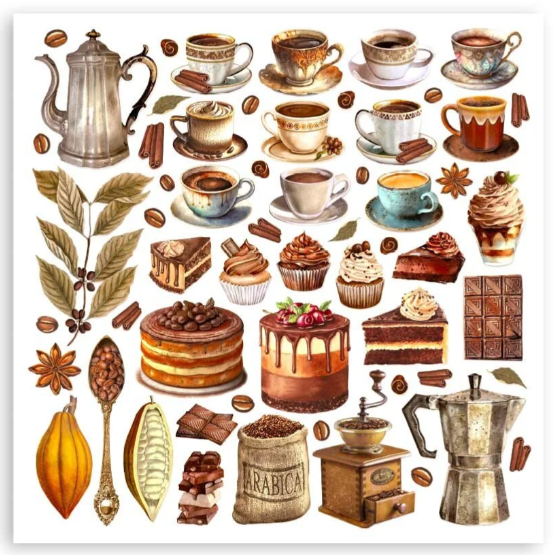Coffee and Chocolate 12x12 Inch Paper Pack (SBBL144) *