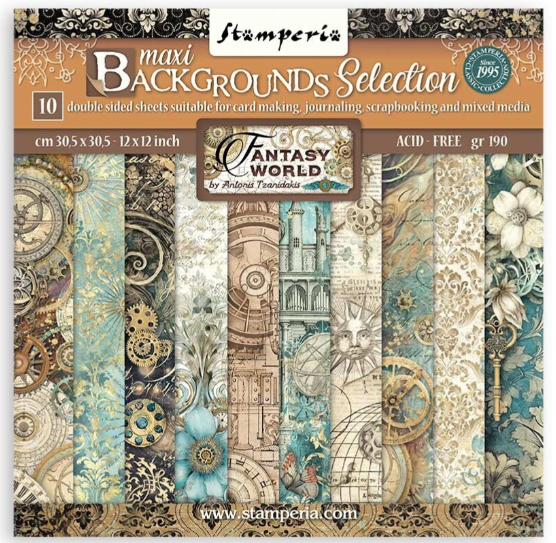Sir Vagabond in Fantasy World Maxi Background 12x12 Inch Paper Pack (SBBL149) *