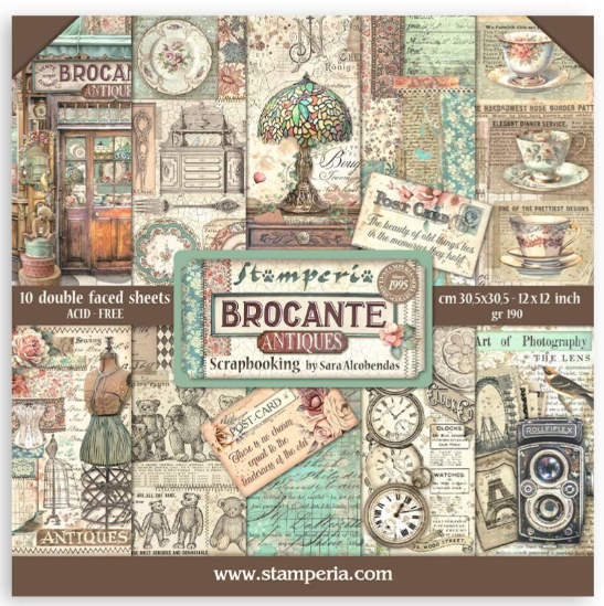 Brocante Antiques 12x12 Inch Paper Pack (SBBL150) *
