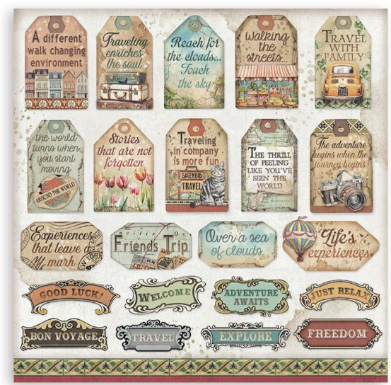 Art of Travelling 12x12 Inch Paper Pack (SBBL164) *