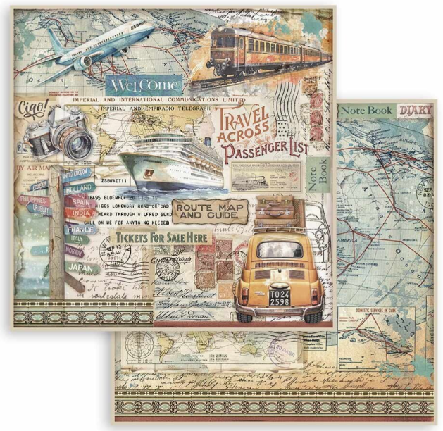 Art of Travelling 12x12 Inch Paper Pack (SBBL164) *
