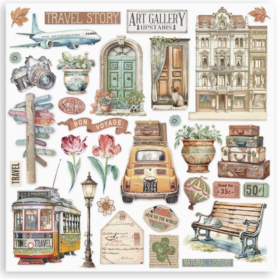 Art of Travelling 12x12 Inch Paper Pack (SBBL164) *