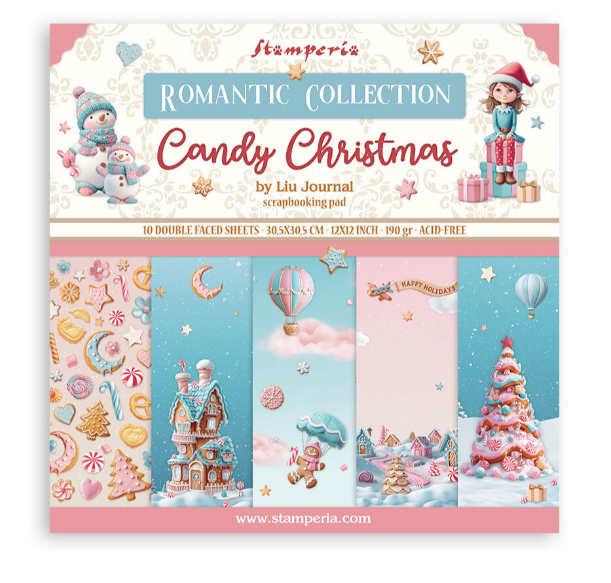 Candy Christmas 12x12 Inch Paper Pack (SBBL173) *