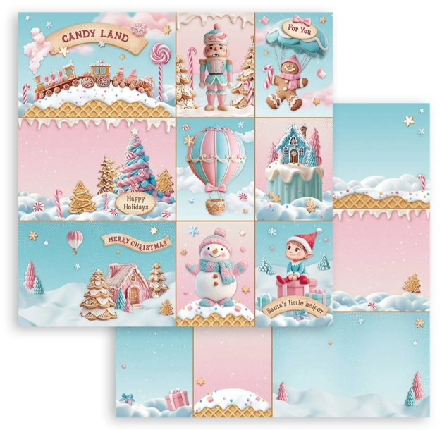 Candy Christmas 12x12 Inch Paper Pack (SBBL173) *