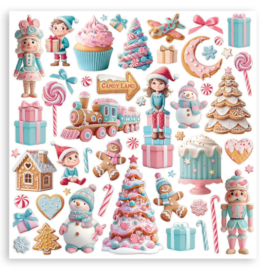 Candy Christmas 12x12 Inch Paper Pack (SBBL173) *