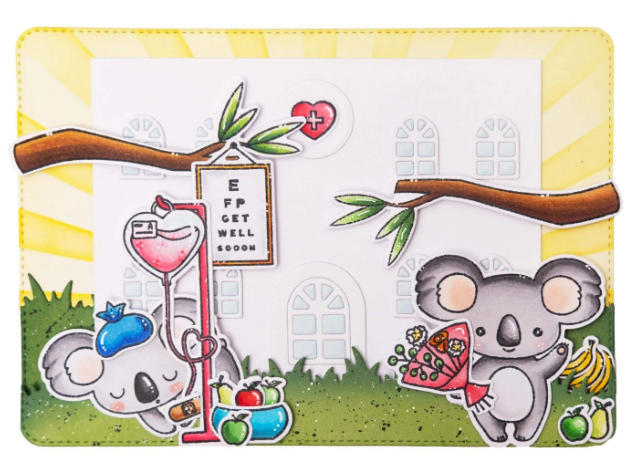 Studio Light • Sweet Stories Stamp & Cutting Die Get Well - SCD86*