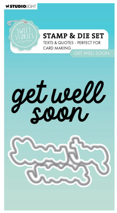 Studio Light • Sweet Stories Stamp & Cutting Die Get Well Soon - SCD88*