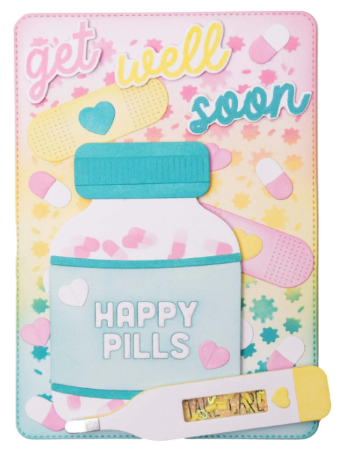 Studio Light • Sweet Stories Stamp & Cutting Die Get Well Soon - SCD88*