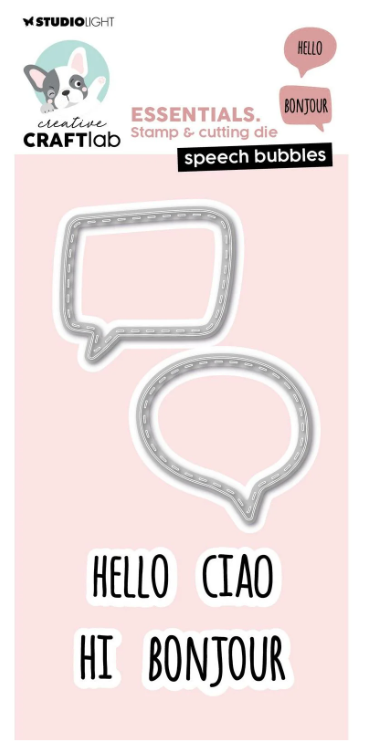 Creative Craft Lab • Essentials Stamp & Cutting Die Speech Bubbles - SCD89*