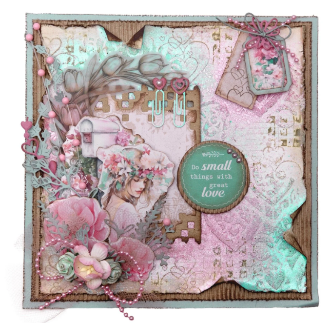 Studio Light • Jenine's Mindful Art Stamp And Cutting Dies Sending You Love Plaid Atc (JMA-SYL-SCD93) *