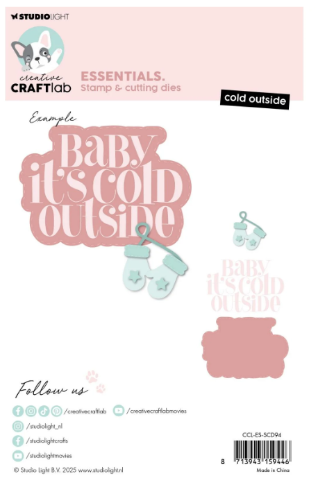 Creative Craftlab • Essentials Stamp And Cutting Dies Cold Outside (CCL-ES-SCD94) *