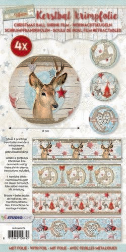 Studio Light Kerstbal krimpfolie - Scandinavian 06 (SHRINKSD06)